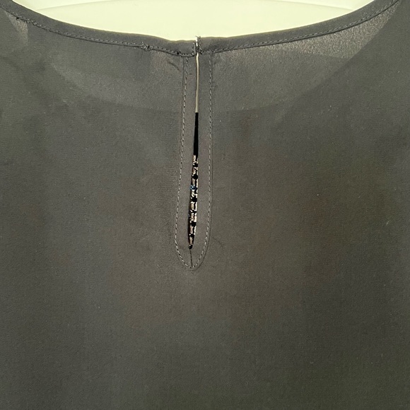 Ivanka Trump black Blouse with beautiful embroidery. Size S - Picture 8 of 10